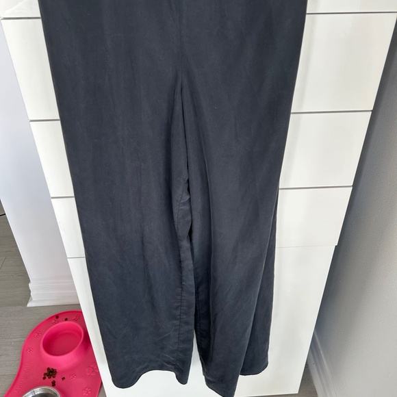 Zara Women's Jumpsuit Black Wide Leg Loose Breezy Strappy - Picture 4 of 4